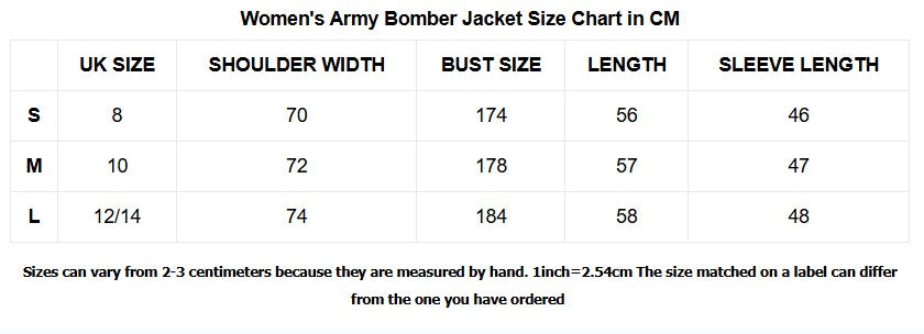 Women's Army Bomber Jacket