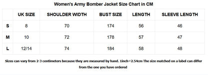 Women's Army Bomber Jacket